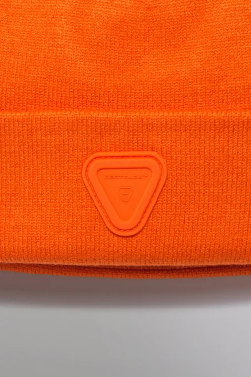 Gertrude Bonnet unisexe en maille Jad Orange Discount
