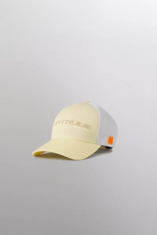 Gertrude Casquette avec marquage brodé devant Benja Ecru Hot