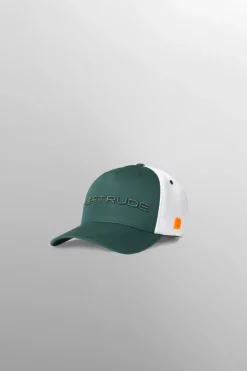 Gertrude Casquette avec marquage brodé devant Benja Darkgreen New