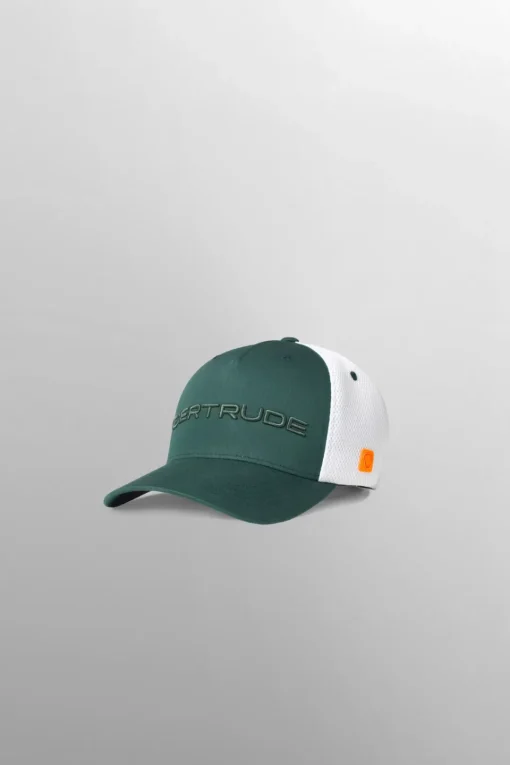 Gertrude Casquette avec marquage brodé devant Benja Darkgreen New