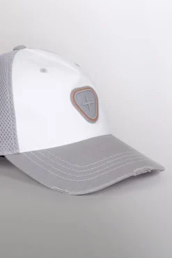Gertrude Casquette effet usé avec logo en silicone Billy Vintage Vintagewhite Flash Sale