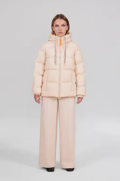 Gertrude Doudoune ajustée Oprah Beige Store