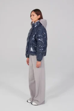 Gertrude Doudoune bouffante en nylon brillant Emmanuelle Bright Night Flash Sale