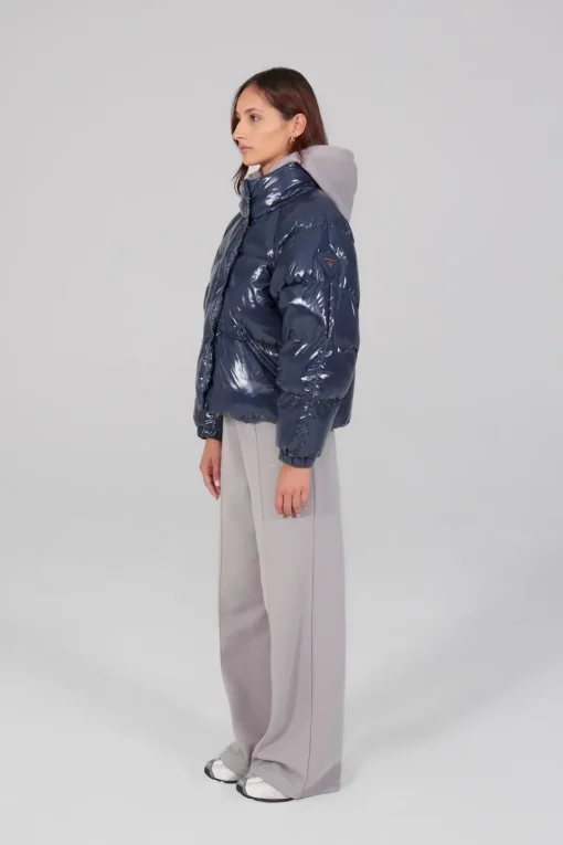 Gertrude Doudoune bouffante en nylon brillant Emmanuelle Bright Night Flash Sale