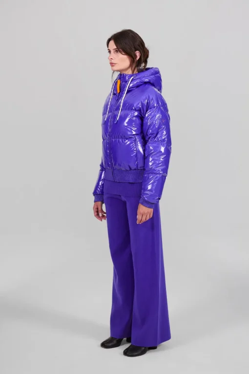 Gertrude Doudoune courte brillante Nine Prusse Cheap