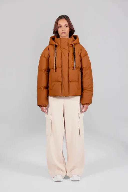 Gertrude Doudoune courte mate Lili Gum Cuir Discount