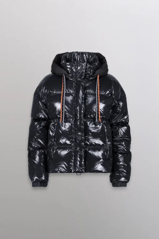 Gertrude Doudoune courte nylon glossy Lili Bright Darknight Clearance