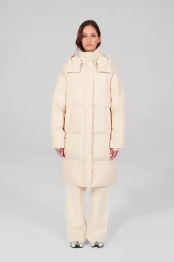 Gertrude Doudoune longue oversize Pamela Beige Store