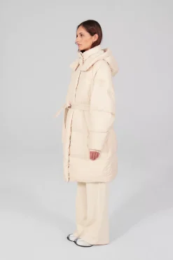 Gertrude Doudoune longue oversize Pamela Beige Store