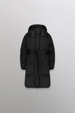 Gertrude Doudoune longue oversize Pamela Noir Outlet