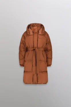 Gertrude Doudoune longue oversize Pamela Cuir Clearance