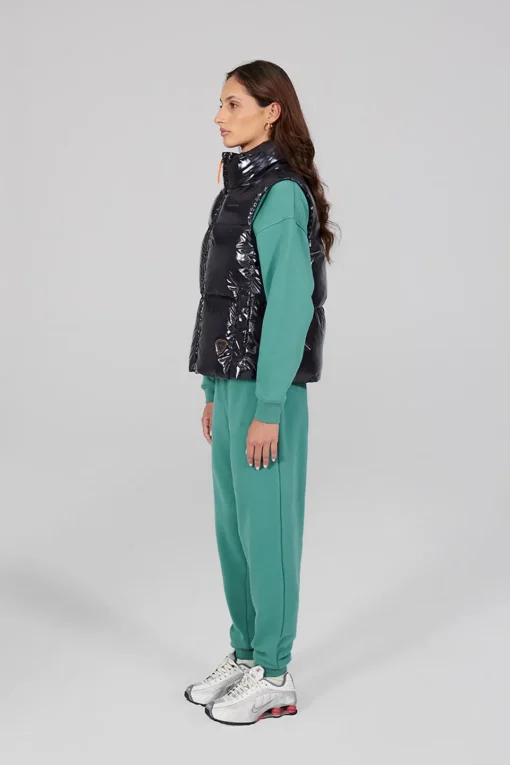 Gertrude Doudoune puffy brillante sans manche Galilée Darknight Fashion