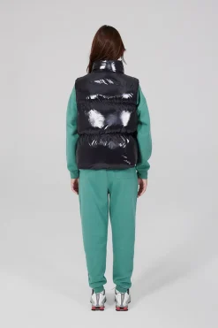 Gertrude Doudoune puffy brillante sans manche Galilée Darknight Fashion