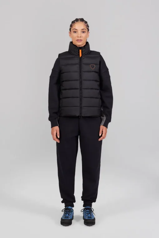 Gertrude Doudoune sans manches col montant Rosemarie Noir Sale