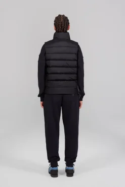 Gertrude Doudoune sans manches col montant Rosemarie Noir Sale