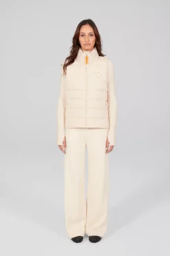 Gertrude Doudoune sans manches col montant Rosemarie Beige Best