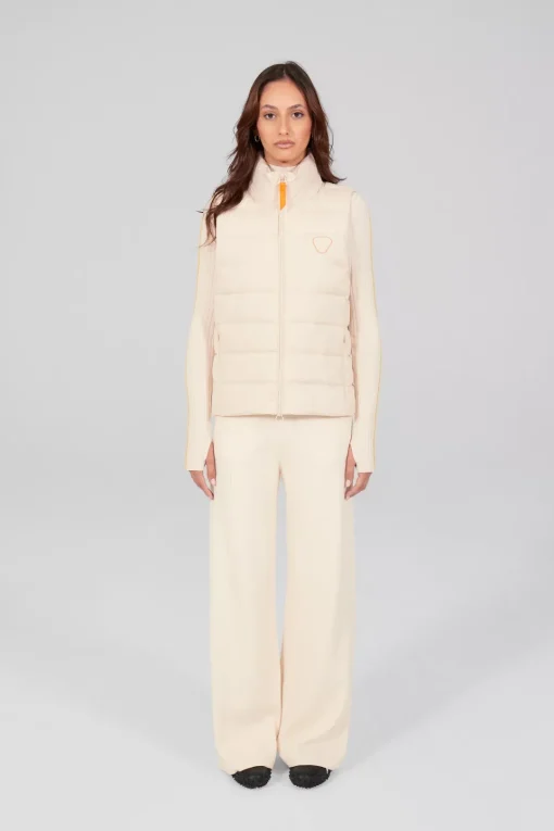 Gertrude Doudoune sans manches col montant Rosemarie Beige Best