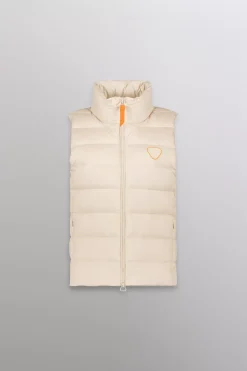Gertrude Doudoune sans manches col montant Rosemarie Beige Best
