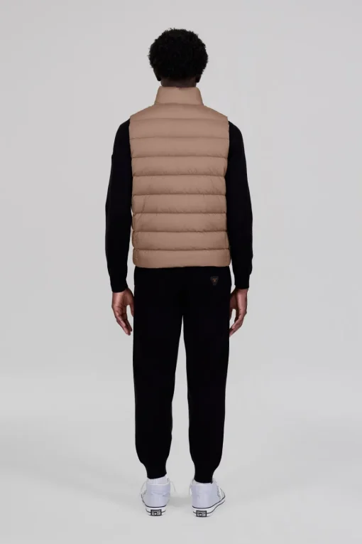 Gertrude Doudoune sans manches coupe droite Kitou Taupe Discount