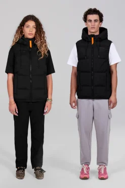 Gertrude Doudoune sans manches en néoprène fin Cesar Noir Store