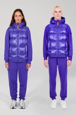 Gertrude Doudoune sans manches en nylon brillant Cesar Prusse Fashion