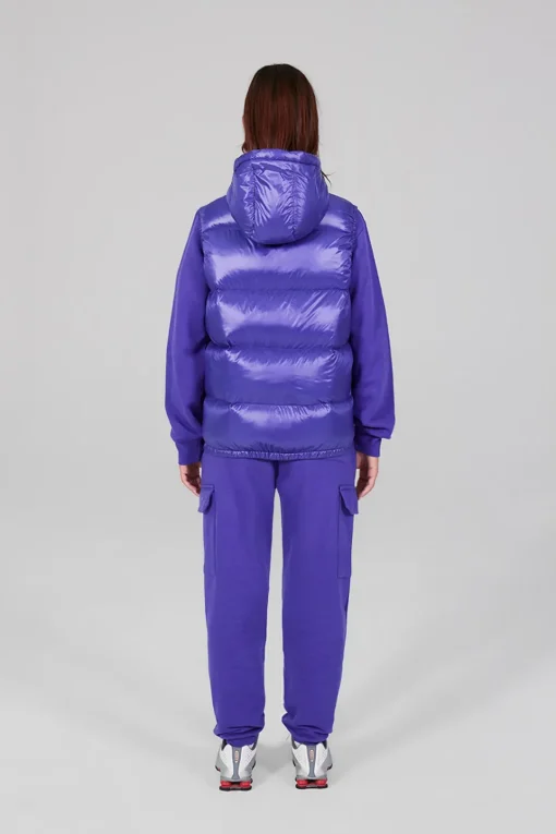 Gertrude Doudoune sans manches en nylon brillant Cesar Prusse Fashion