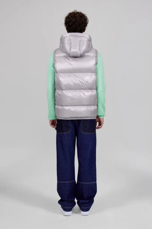 Gertrude Doudoune sans manches en nylon brillant Cesar Souris Hot