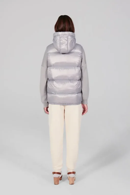Gertrude Doudoune sans manches en nylon brillant Cesar Souris Hot