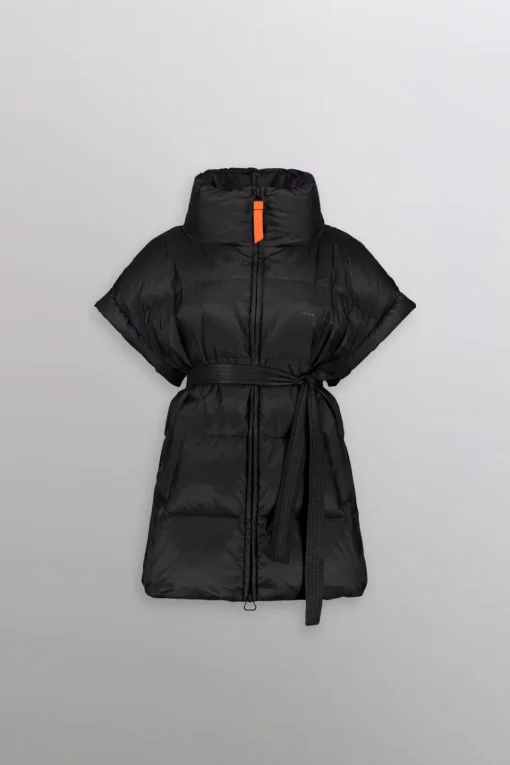 Gertrude Doudoune sans manches oversize en nylon ripstop Gaia Noir Sale