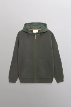 Gertrude Gilet bi-matière à capuche Ken Kaki Clearance
