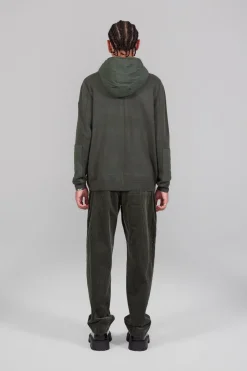 Gertrude Gilet bi-matière à capuche Ken Kaki Clearance