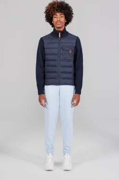 Gertrude Gilet bi-matière col cheminée Laurenzo Night Fashion