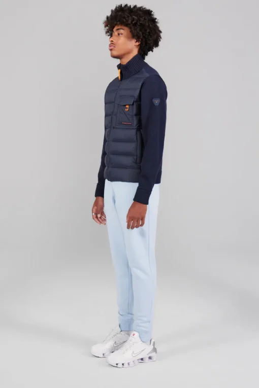Gertrude Gilet bi-matière col cheminée Laurenzo Night Fashion