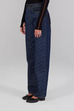 Gertrude Jeans boyfriend taille haute monogramme Stella Brutlaser Flash Sale