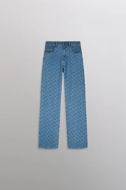 Gertrude Jeans boyfriend taille haute monogramme Stella 6monthwash Shop