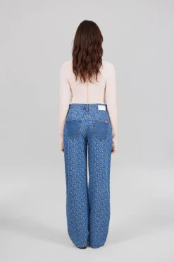 Gertrude Jeans boyfriend taille haute monogramme Stella 6monthwash Shop