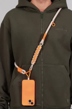 Gertrude Lanière de téléphone Hansel Ecru/orange Online