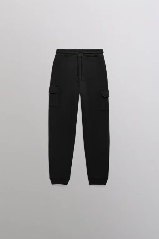 Gertrude Pantalon de jogging poches cargo unisexe Mario Noir Online