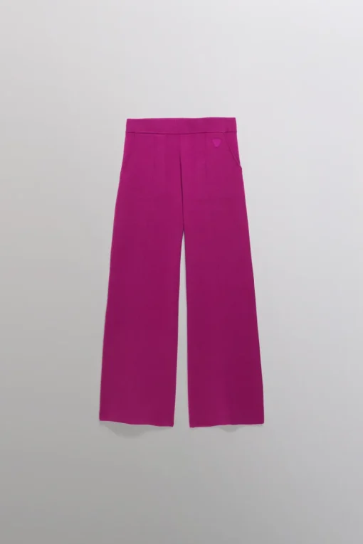 Gertrude Pantalon en maille Annie Fuschia Hot