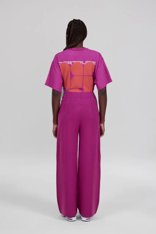 Gertrude Pantalon en maille Annie Fuschia Hot