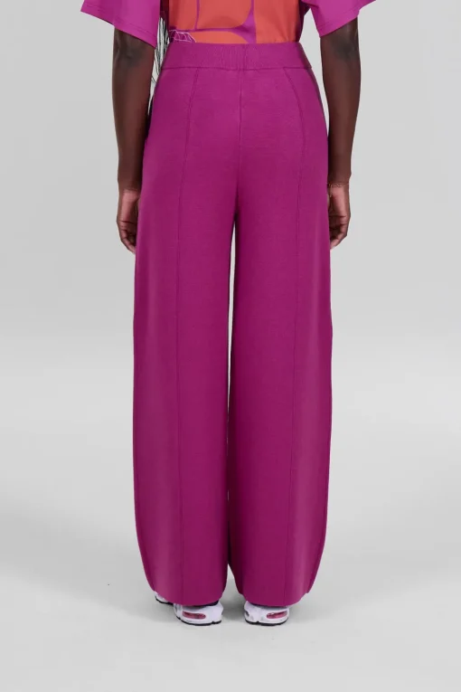 Gertrude Pantalon en maille Annie Fuschia Hot