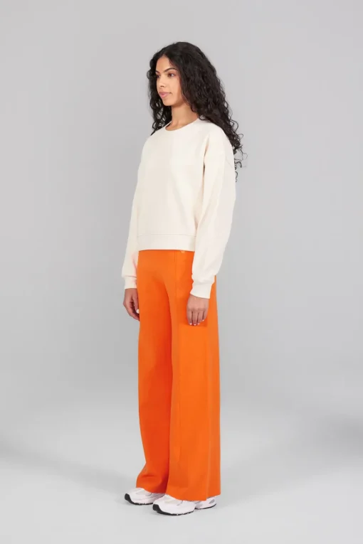 Gertrude Pantalon en maille Annie Orange Sale