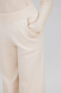Gertrude Pantalon en maille Annie Beige Online