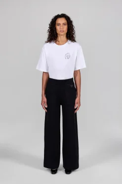 Gertrude Pantalon en maille Annie Noir Shop