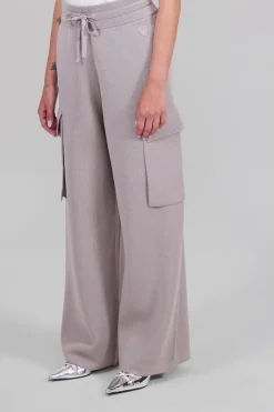 Gertrude Pantalon en maille poches cargo Alpha Souris Outlet