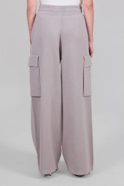 Gertrude Pantalon en maille poches cargo Alpha Souris Outlet