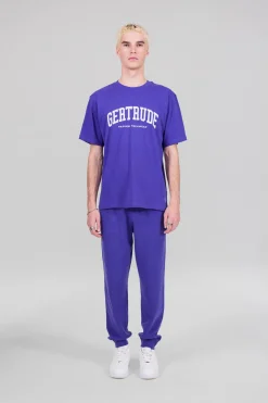 Gertrude Pantalon unisexe en maille coupe jogging Maxime Prusse Clearance