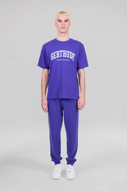 Gertrude Pantalon unisexe en maille coupe jogging Maxime Prusse Clearance