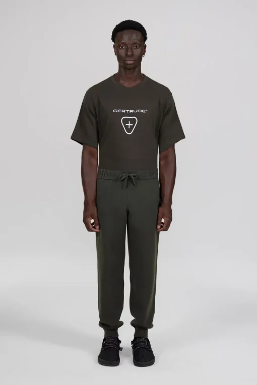 Gertrude Pantalon unisexe en maille coupe jogging Maxime Kaki Store