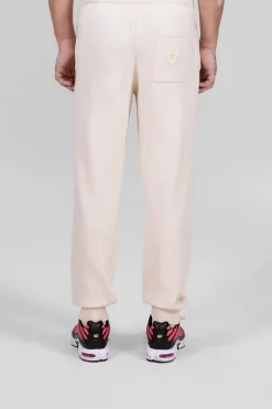 Gertrude Pantalon unisexe en maille coupe jogging Maxime Beige Fashion